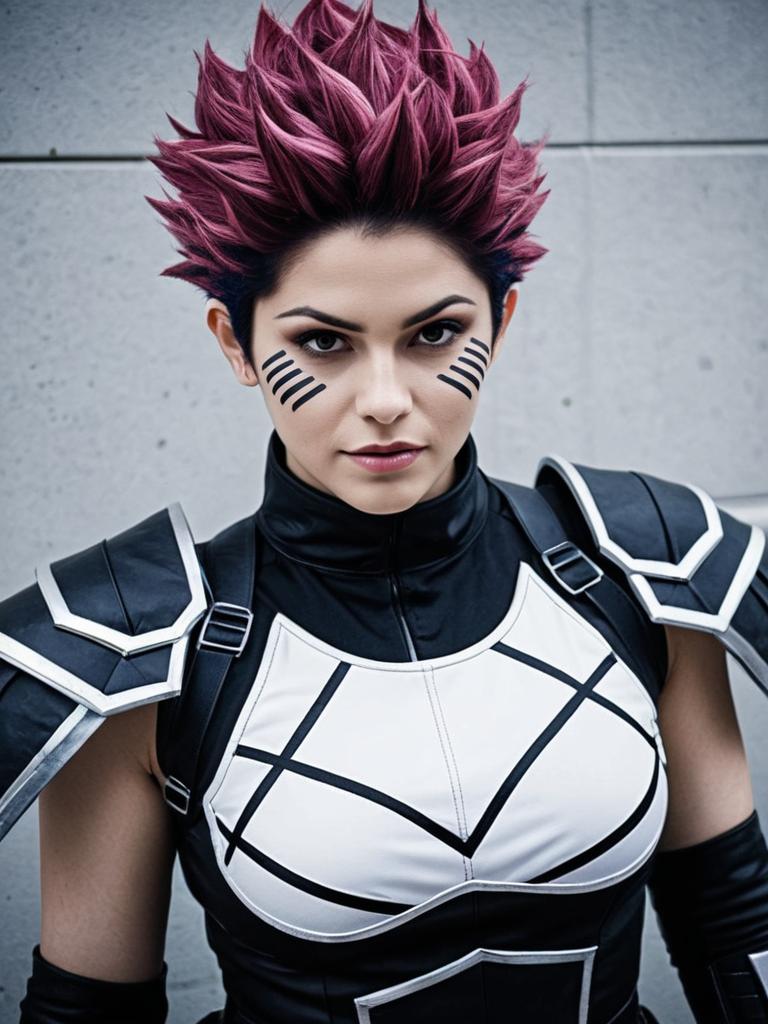 Man Cosplay of Charlotte Katakuri Costume Realistic Photo