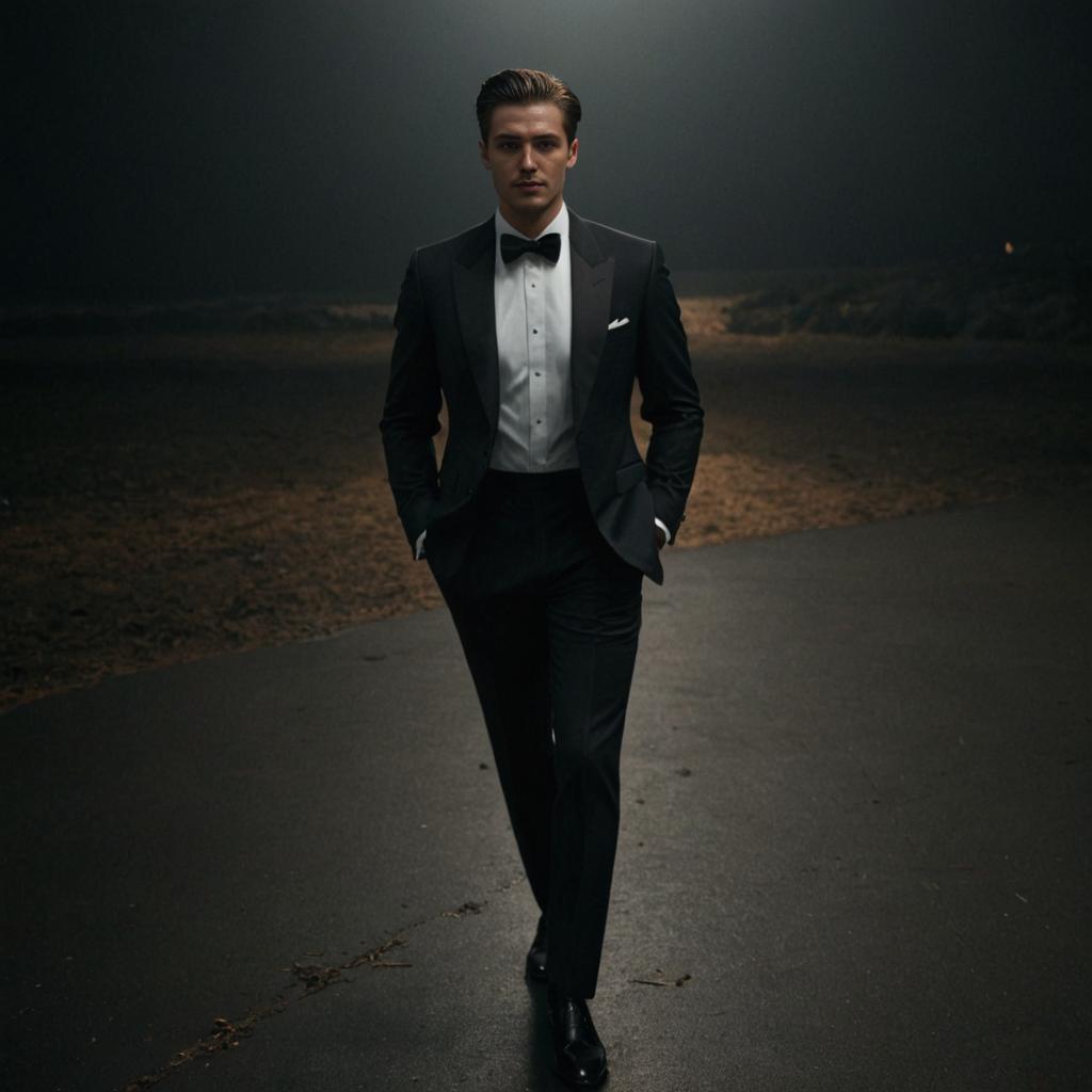 Man in Black Tuxedo - David Fincher Aesthetic