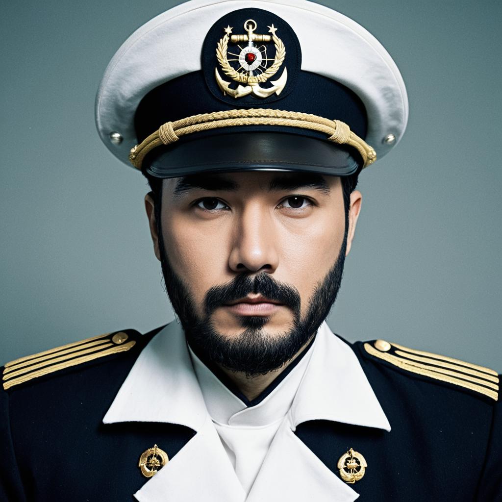 Portrait of Admiral in Formal Naval Uniform