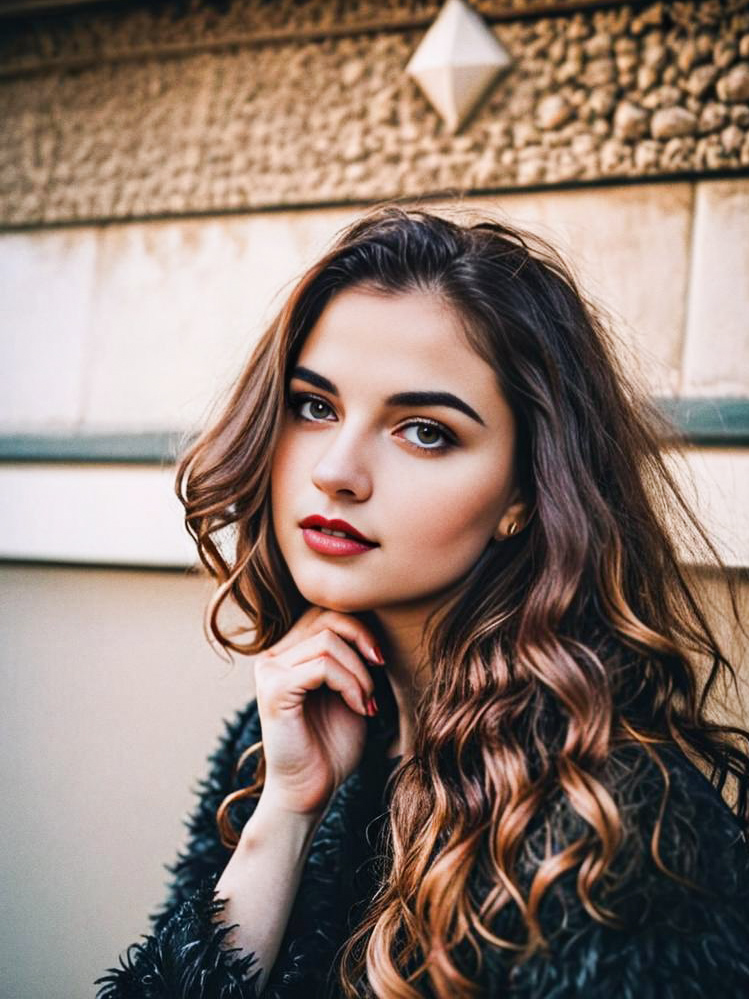 Elegant Young Woman Portrait