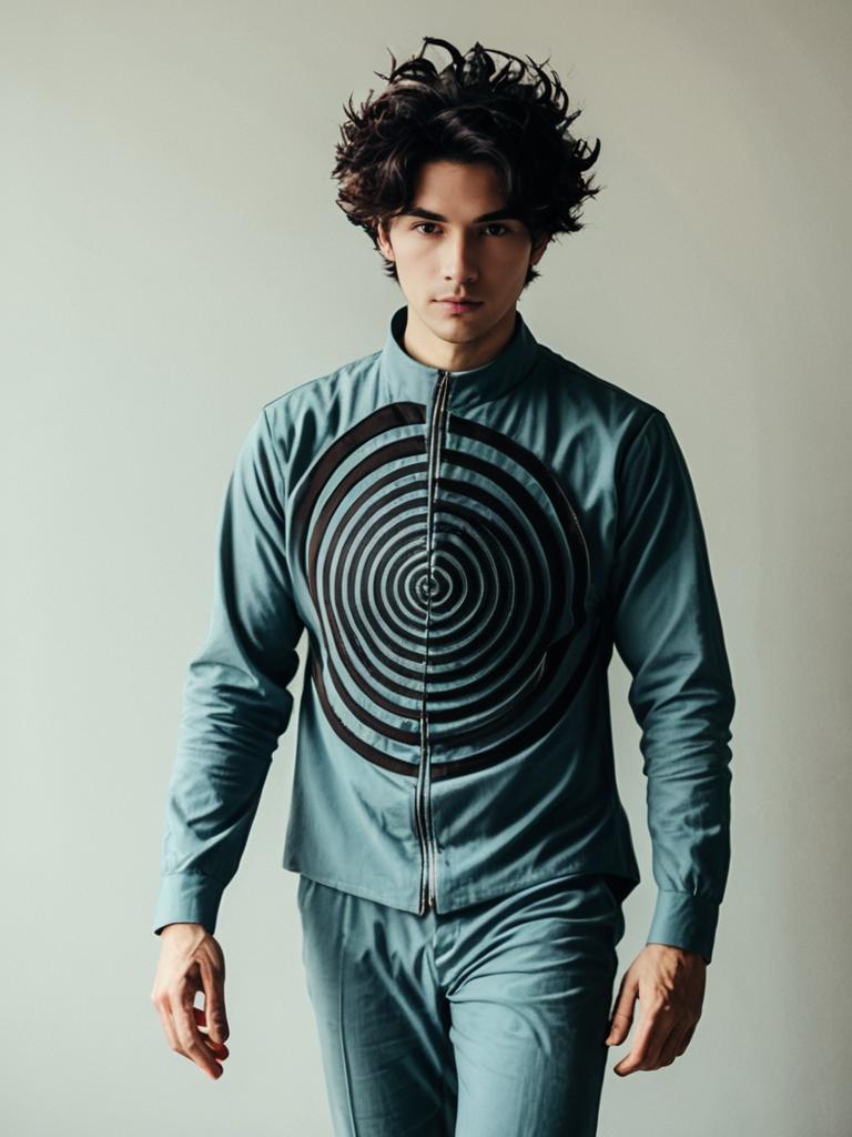 Man Cosplay Wearing Realistic Anti Spiral Costume