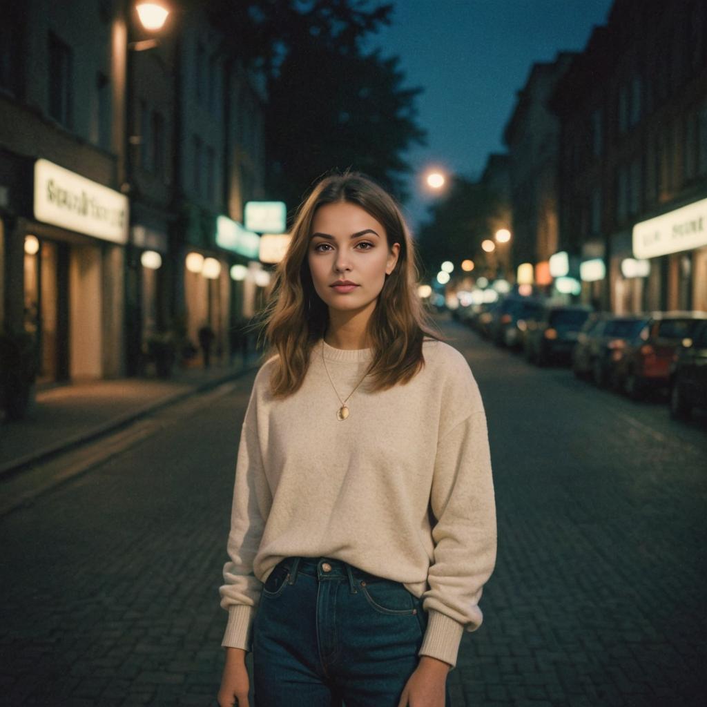 Young Woman in Urban Fashion