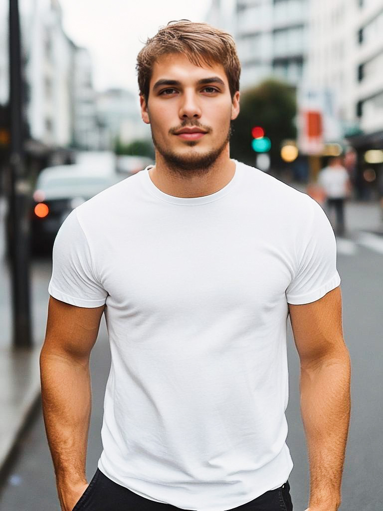 Confident Young Man in Urban Setting