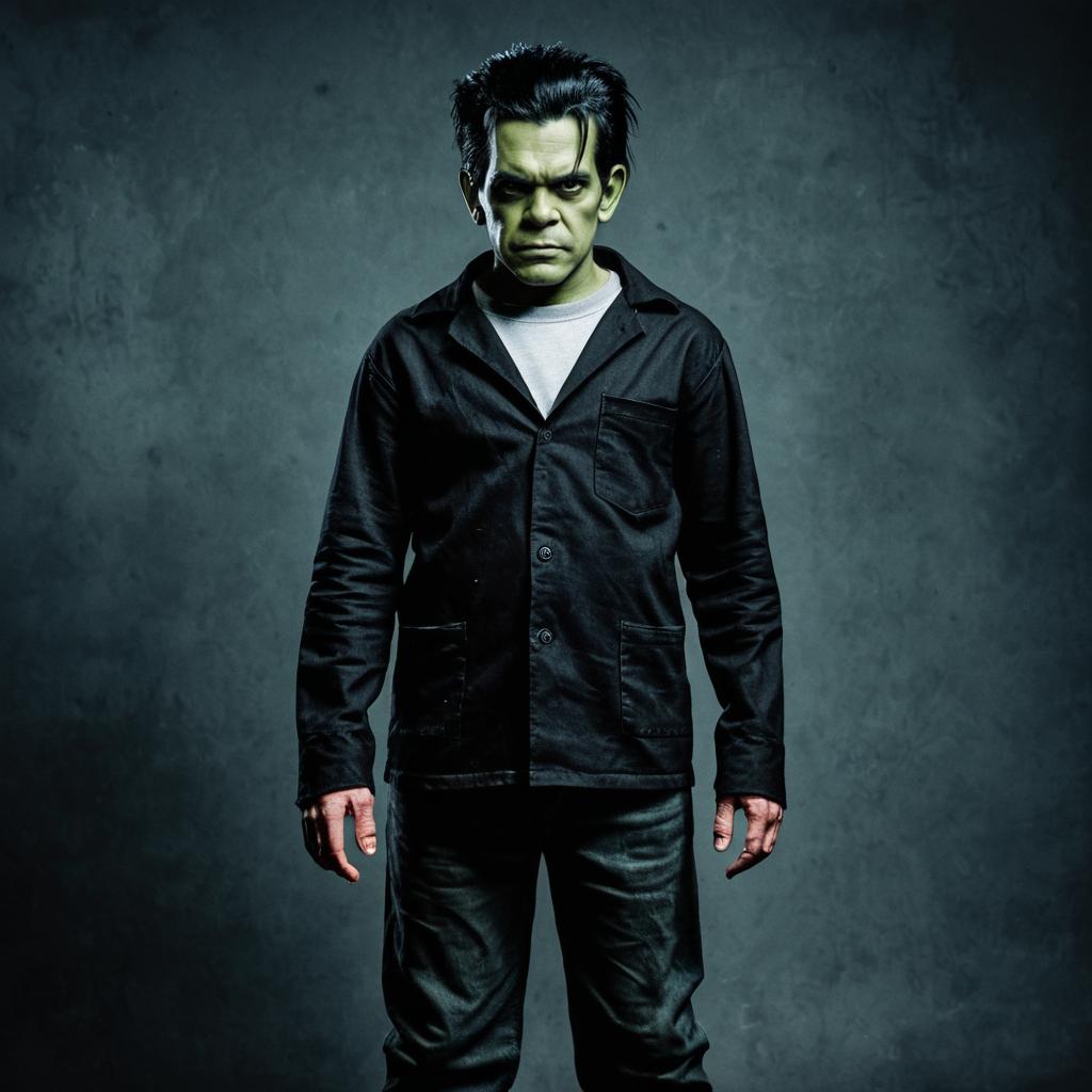Classic Horror Man with Dark Outfit Classic Horror Man with Dark Outfit