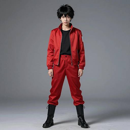 Kaneda Shoutarou Cosplay in Red Outfit Inspired by Akira
