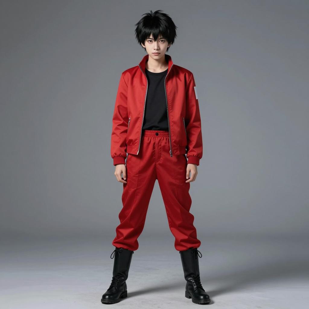 Kaneda Shoutarou Cosplay in Red Outfit Inspired by Akira