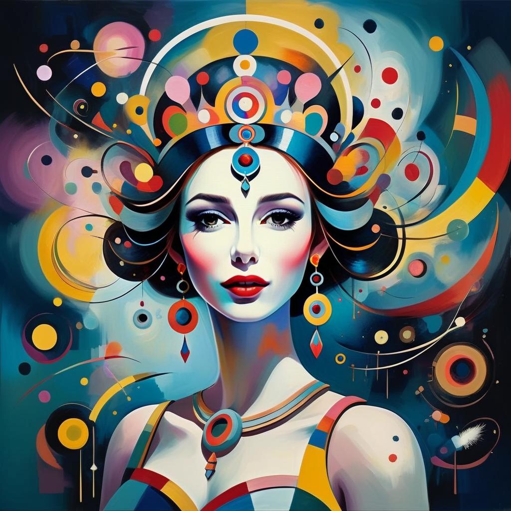 Vibrant Abstract Woman Artwork Vibrant Abstract Woman Artwork