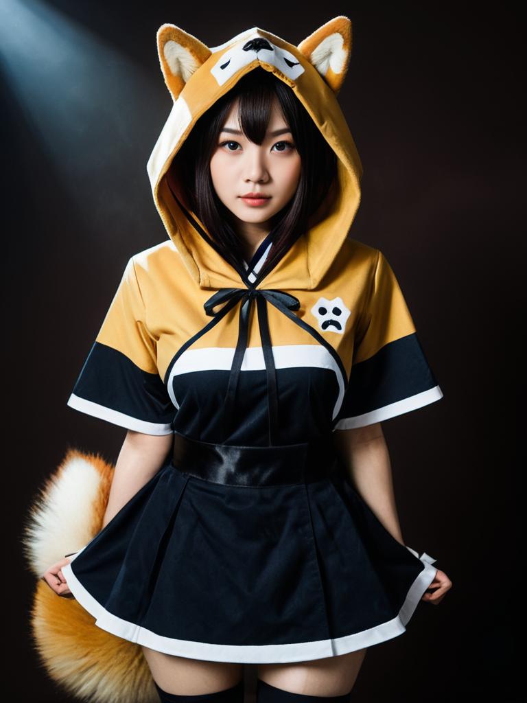 Sexy Kukaku Shiba Cosplay Woman Character Costume with Fox Ears and Tail