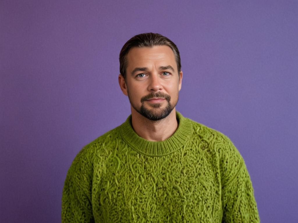 Man in Green Sweater