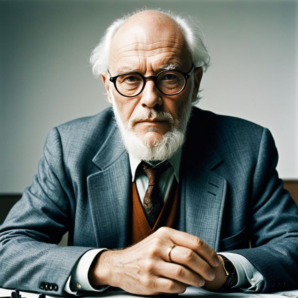 Thoughtful Older Man in Formal Attire