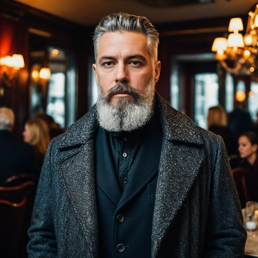 Distinguished Mature Man in Elegant Setting Distinguished Mature Man in Elegant Setting