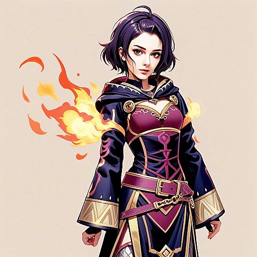 Morgan Female Fire Emblem Style Character Illustration