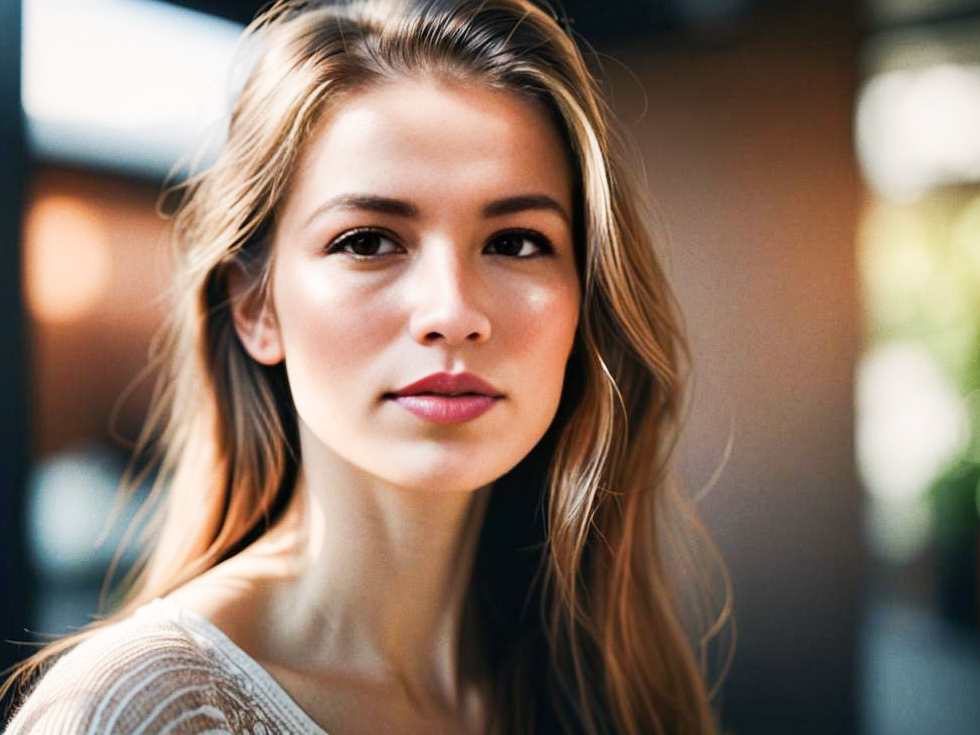 Beautiful Woman Portrait in Natural Light