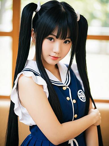 Asahina Hiyori Japanese School Uniform Portrait