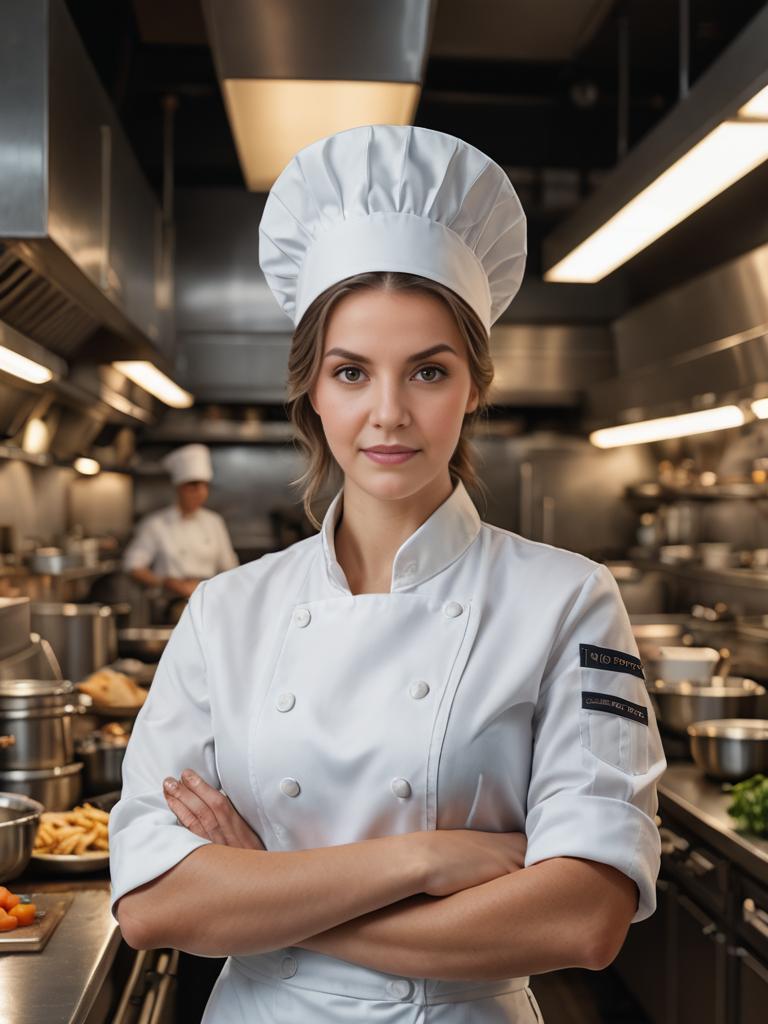 Professional Chef in Commercial Kitchen