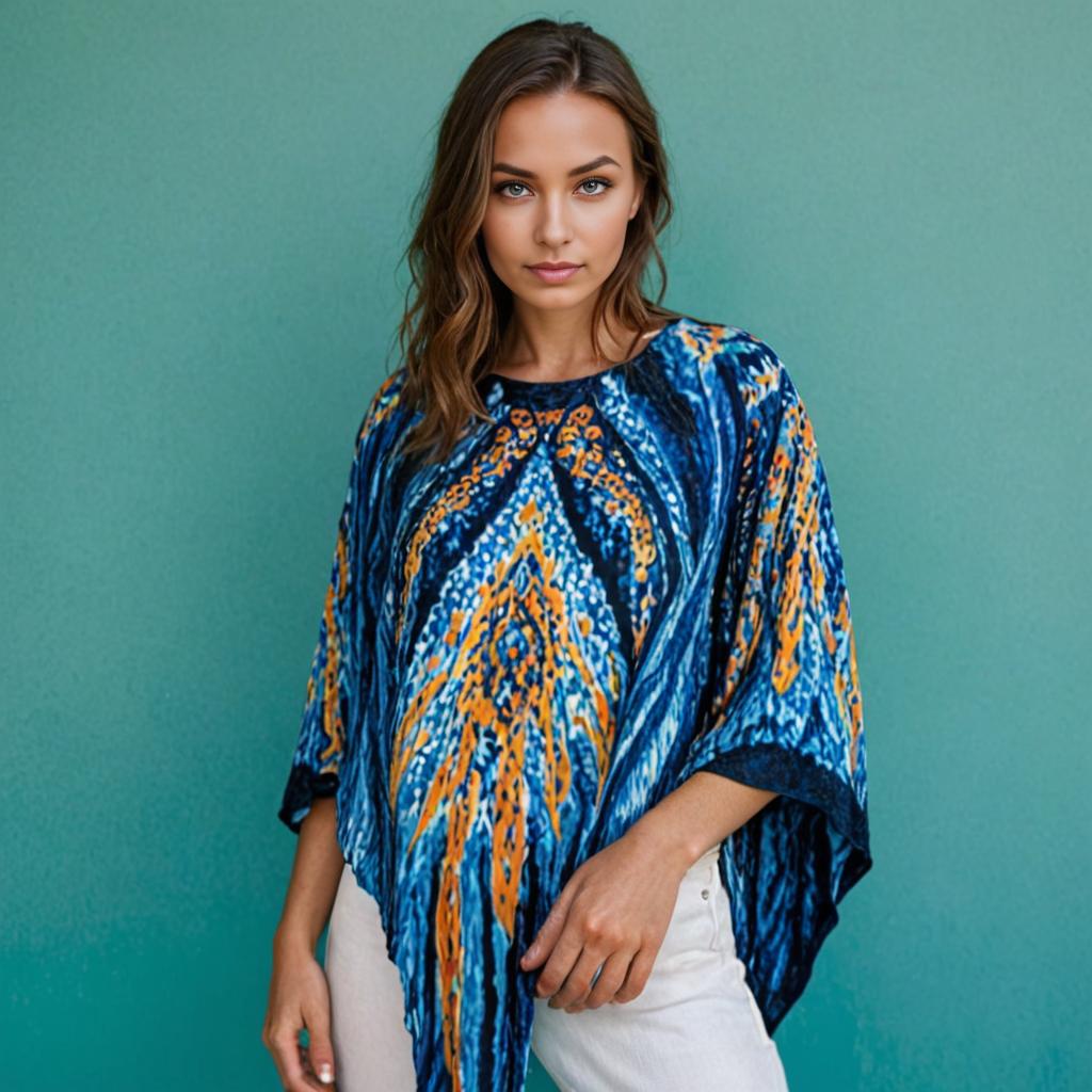 Bohemian Woman in Kaftan Top