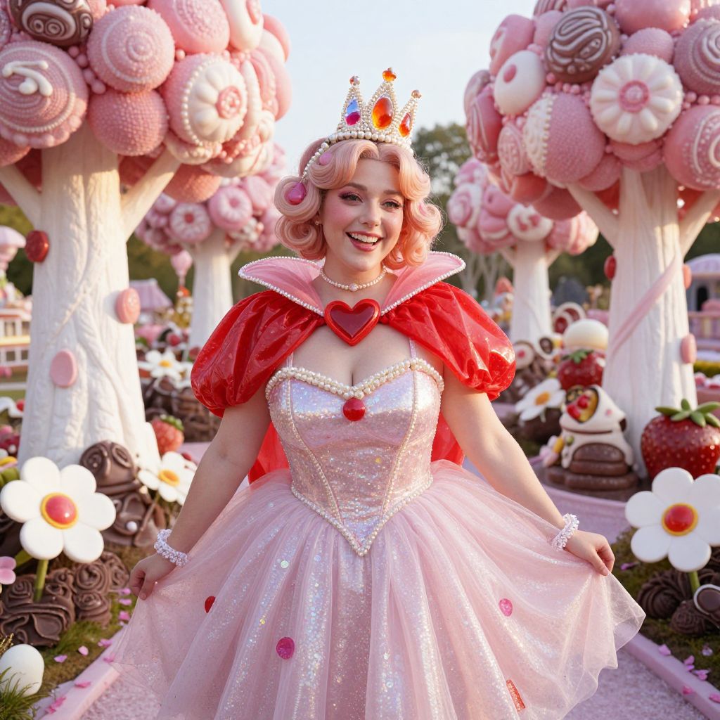 Whimsical Candy Princess in Fantasy Garden Costume