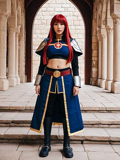 Hapi Fire Emblem Cosplay Woman in Fantasy Medieval Armor