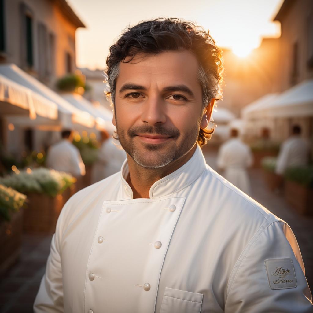 Confident Chef at Sunset Culinary Market