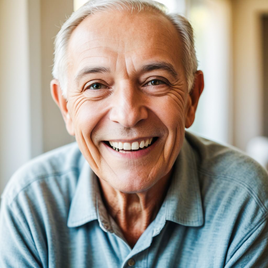 Joyful Elderly Man Portrait