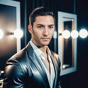 Stylish Man in Sleek Suit