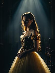 Sexy Woman in Realistic Giselle Gewelle Cosplay Costume