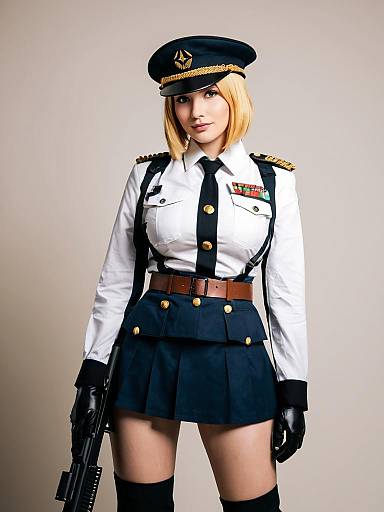 Girls' Frontline MP40 Cosplay Woman Military Uniform Photo