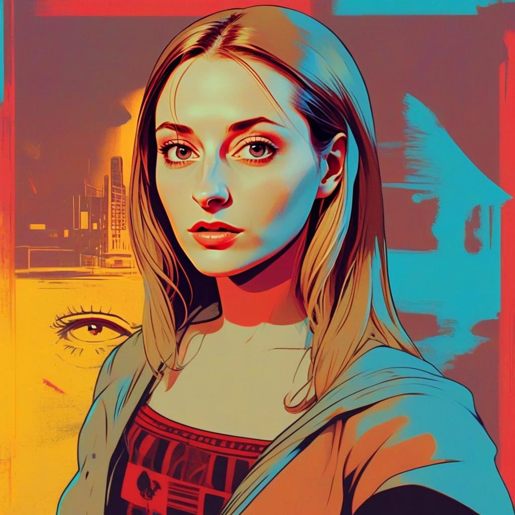Striking Digital Illustration of a Woman