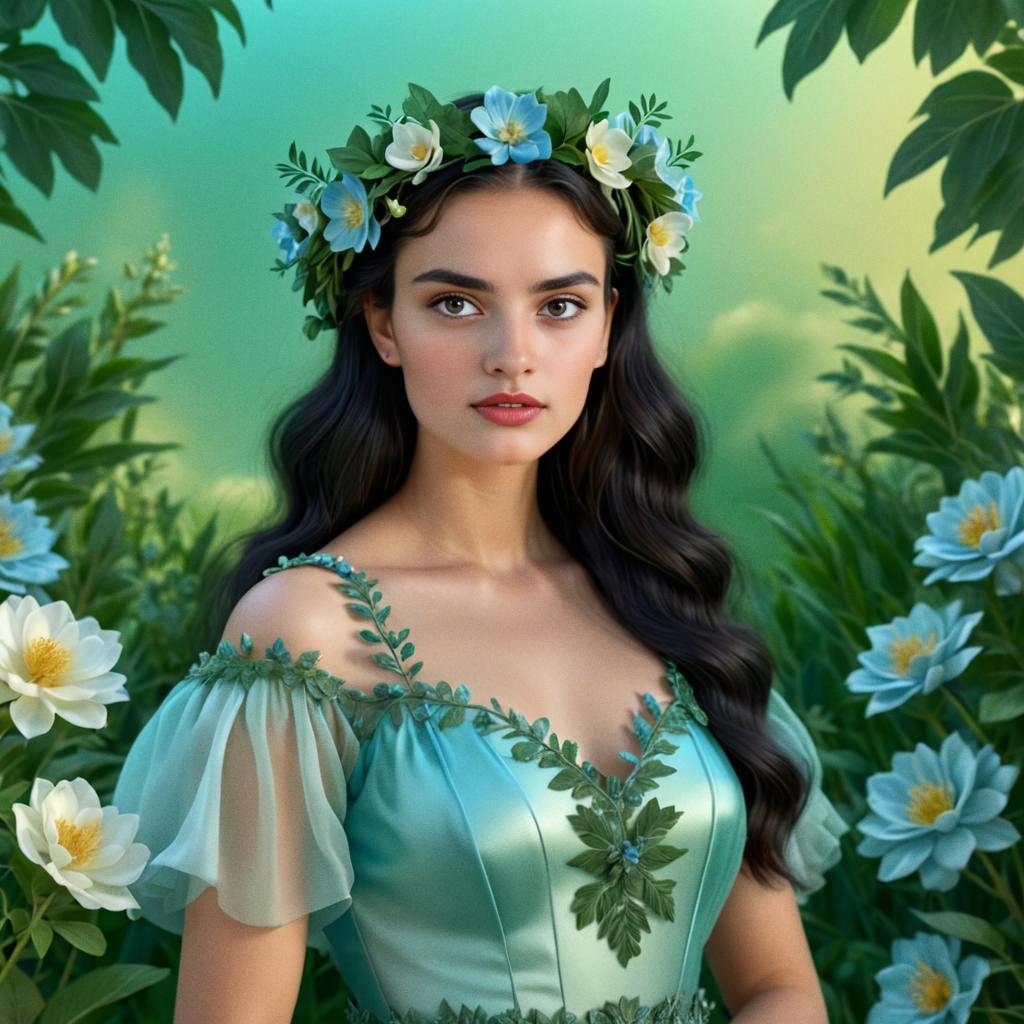 Enchanting Fairy-Tale Portrait of a Young Woman