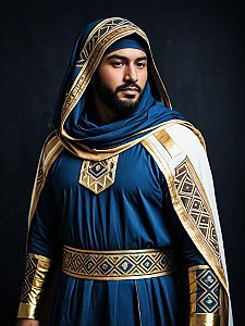 Realistic Altair Ibn-La'Ahad Cosplay Costume on Man