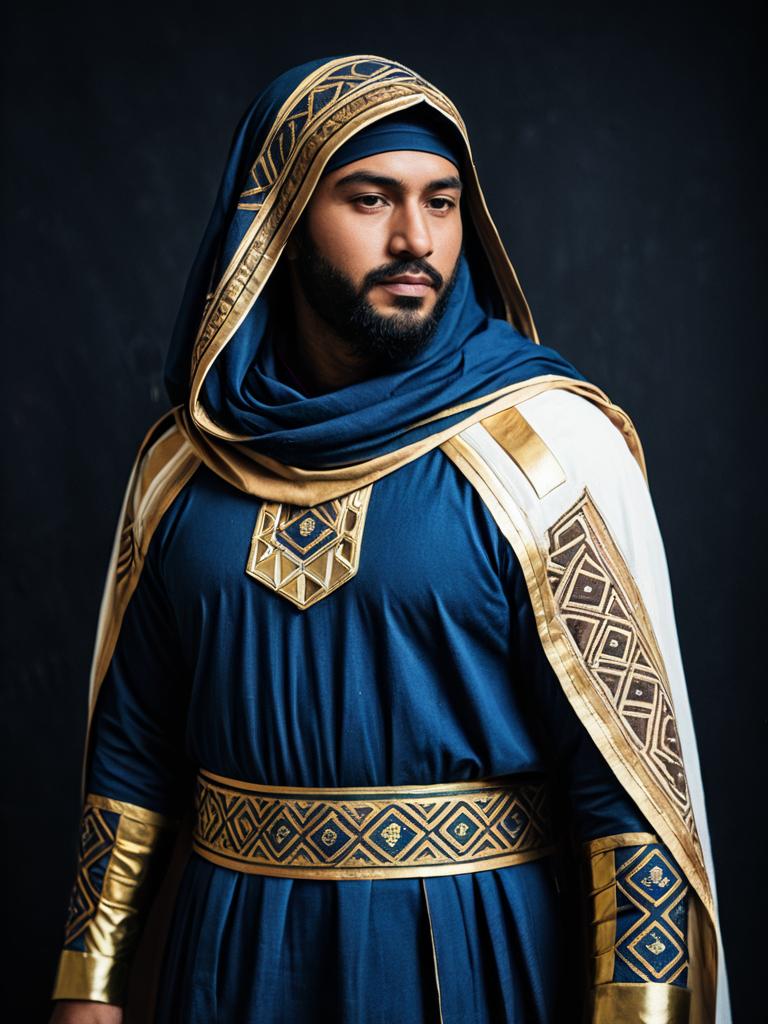 Realistic Altair Ibn-La'Ahad Cosplay Costume on Man