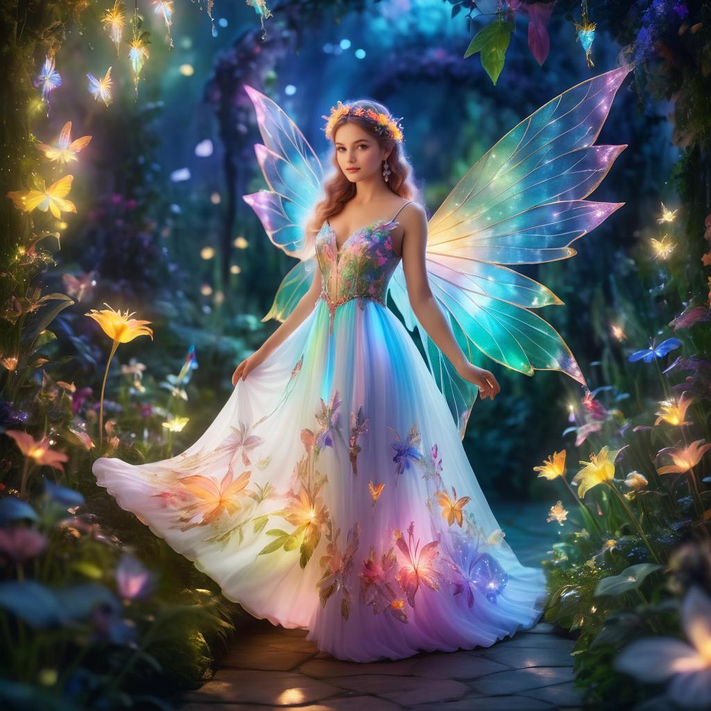 Fairy Princess in Enchanted Garden