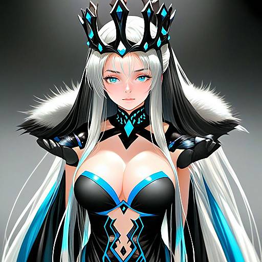 Morgan le Fay Queen of Winter Fate Anime Fantasy Art