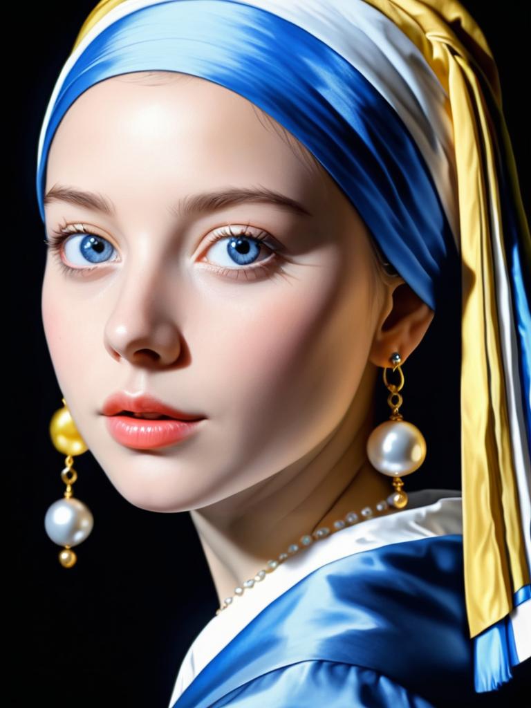 Artistic Interpretation of Girl with a Pearl Earring