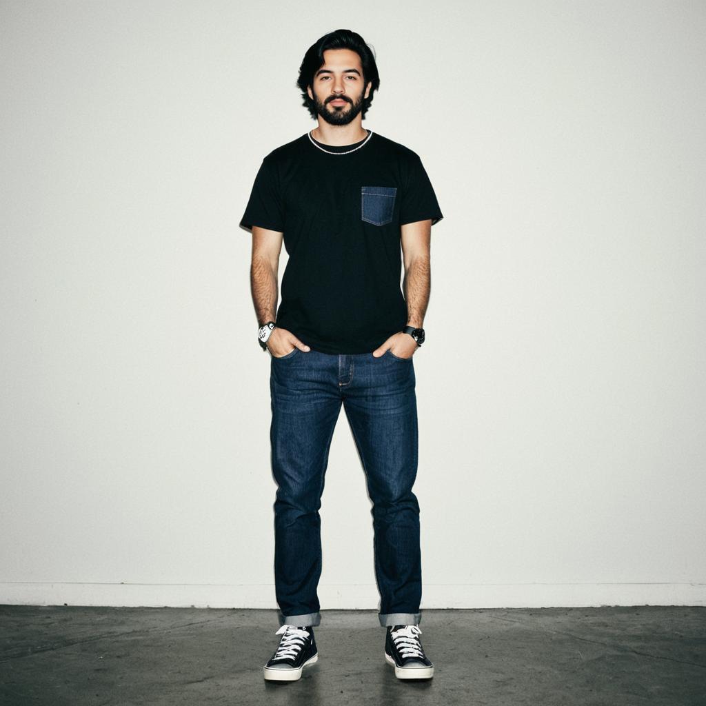 Confident Man in Casual Streetwear