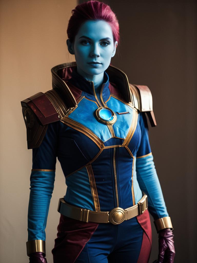 Realistic Nebula Costume Woman Cosplay Photo