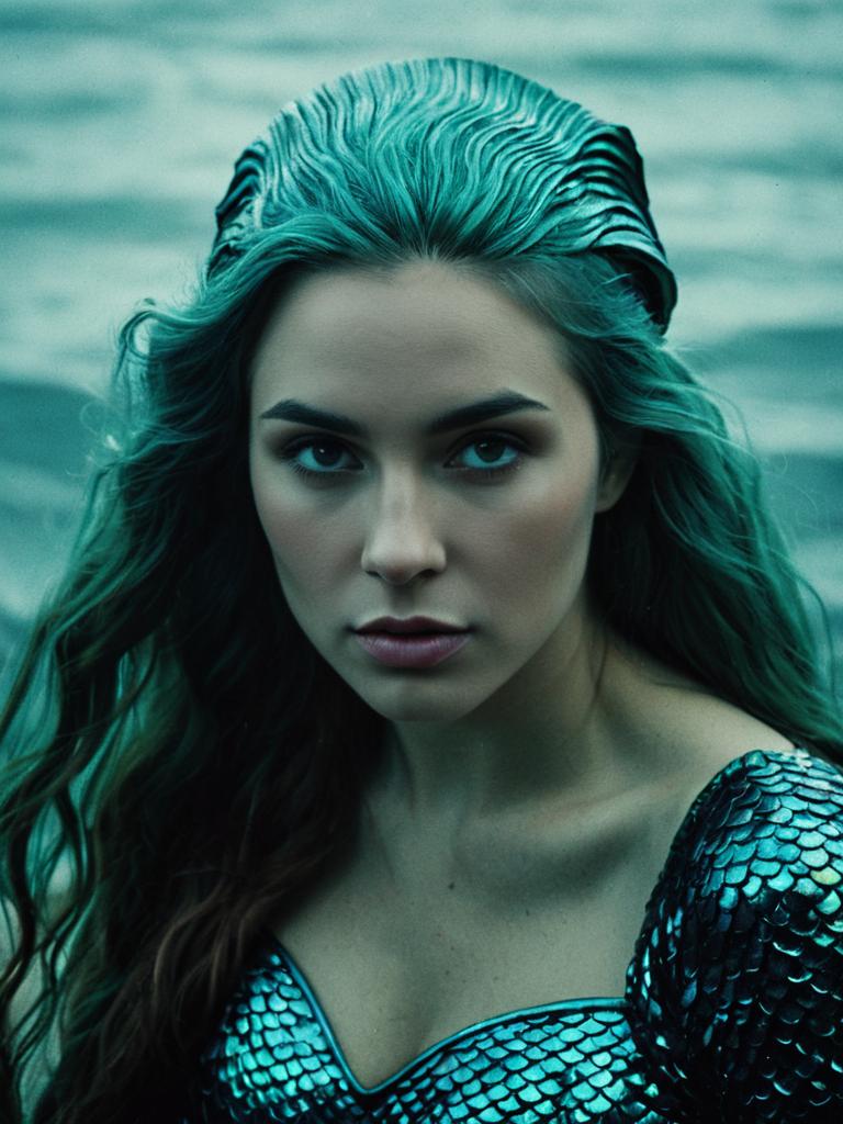 Dramatic Mermaid Portrait