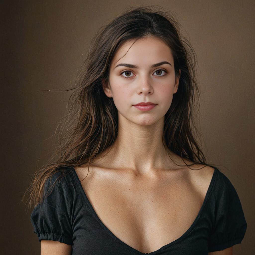 Woman in Black Blouse