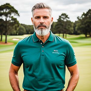 Mature Man on Golf Course