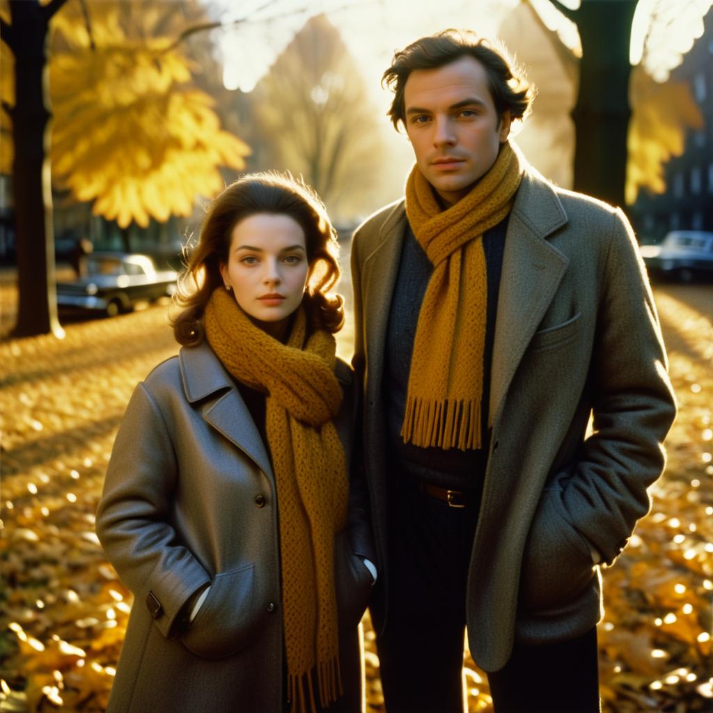 Stylish Couple in Elegant Fall Attire