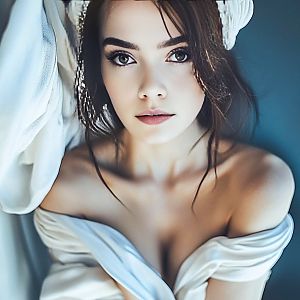 Elegant Young Woman Portrait