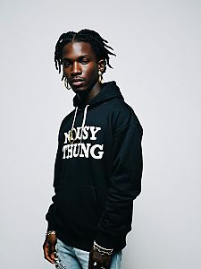 Young Man Wearing Noisy Thung Hoodie and Urban Street Style
