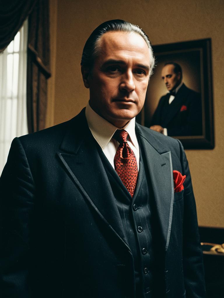Man in Godfather Costume Professional Cosplay Editorial Photography