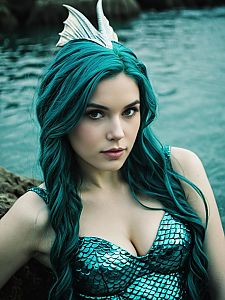 Mermaid Cosplay by Water
