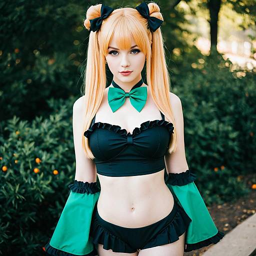 Abigail Williams Emerald Float Cosplay Portrait in Realistic Style