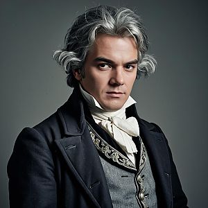 18th-Century Man in Historical Costume