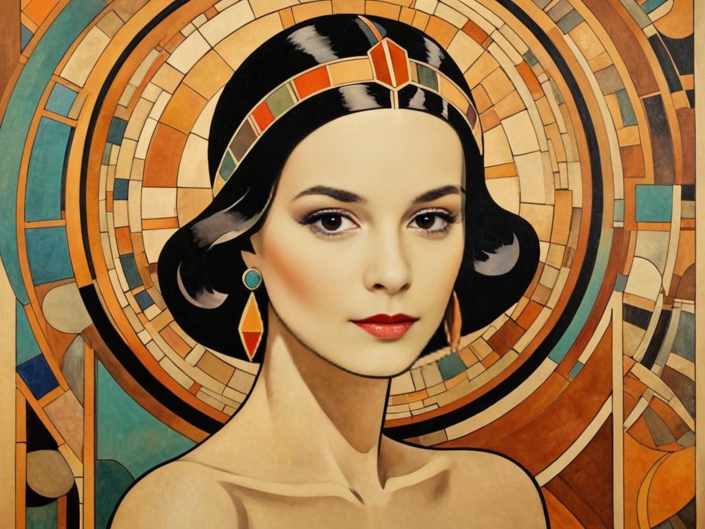 Artistic Portrait of Woman with Vintage Charm