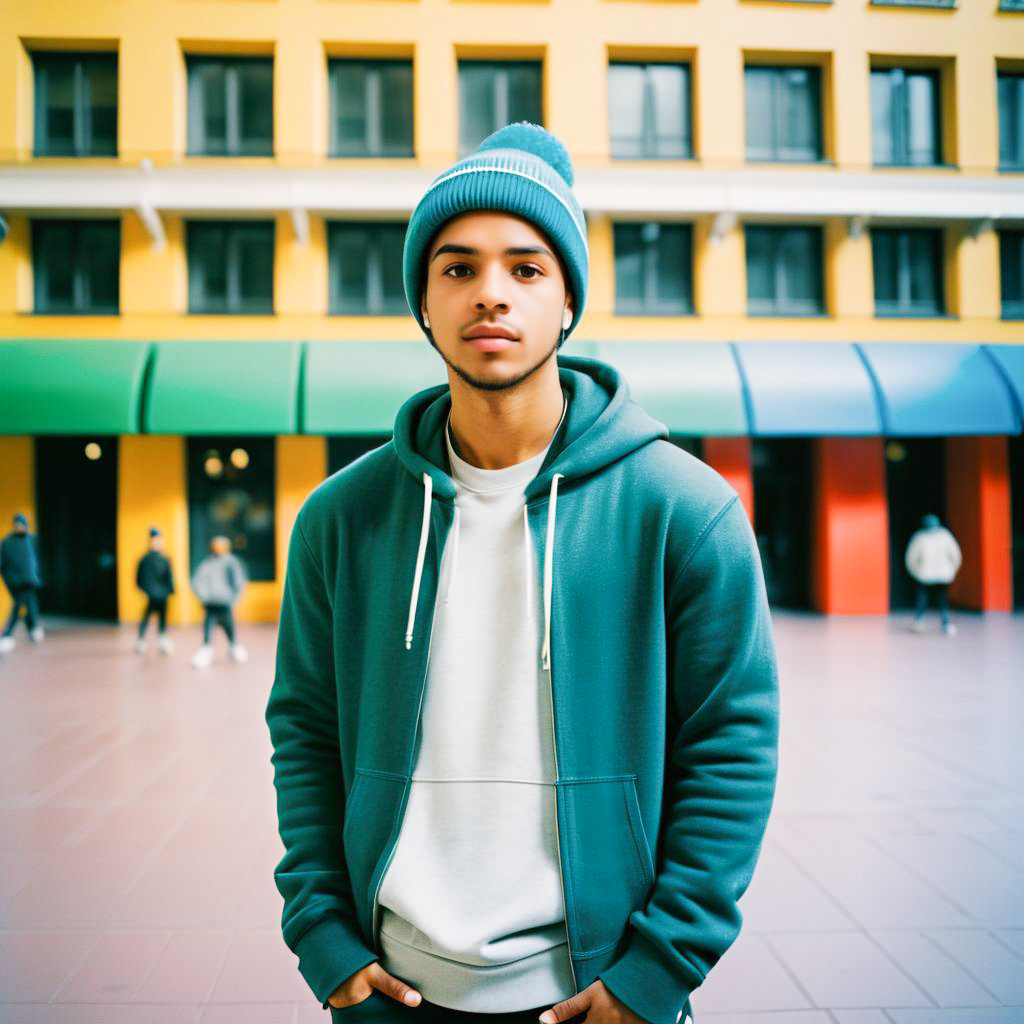 Confident Young Man in Urban Space