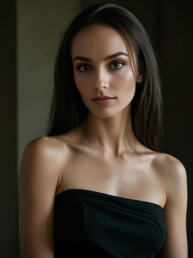 Elegant Young Woman Portrait