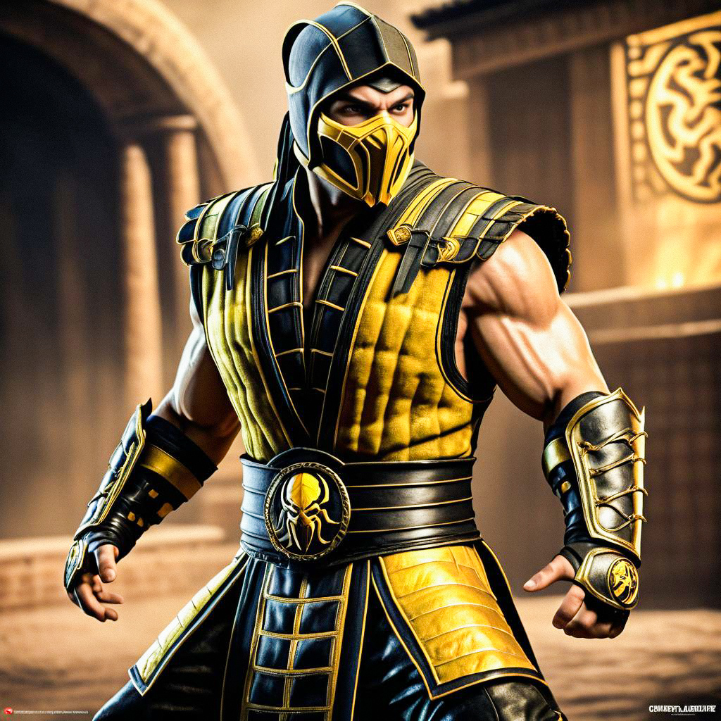 Male Scorpion Costume from Mortal Kombat